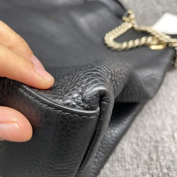 100% Authentic Gucci GG Soho on Chain Shoulder Bag - Picture 7 of 14